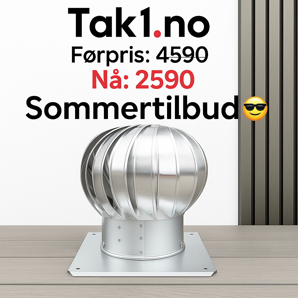 Pipevindvifte fra tak1.no