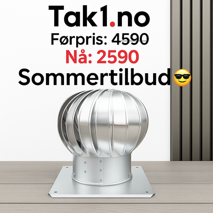 Pipevindvifte fra tak1.no